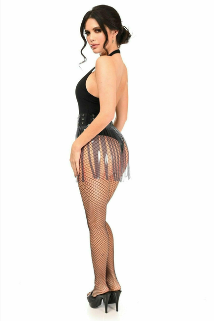 Black Clear Fringe Skirt Daisy Corsets