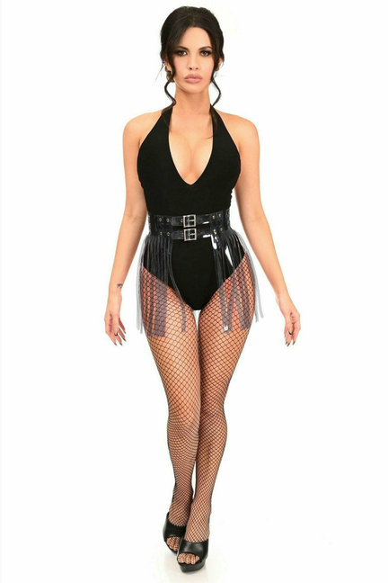 Black Clear Fringe Skirt Daisy Corsets