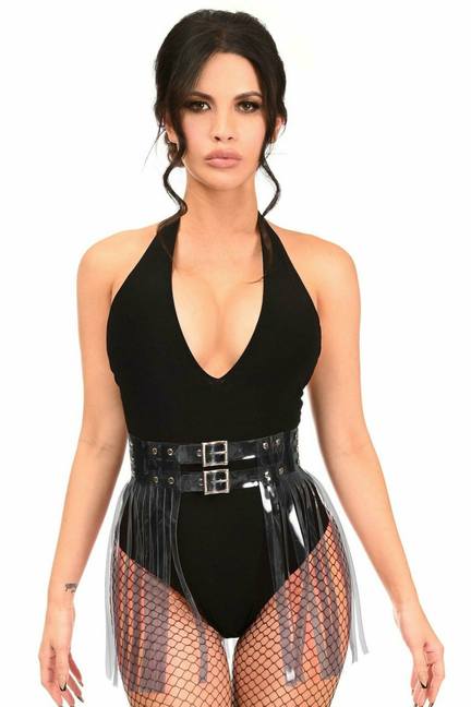 Black Clear Fringe Skirt Daisy Corsets