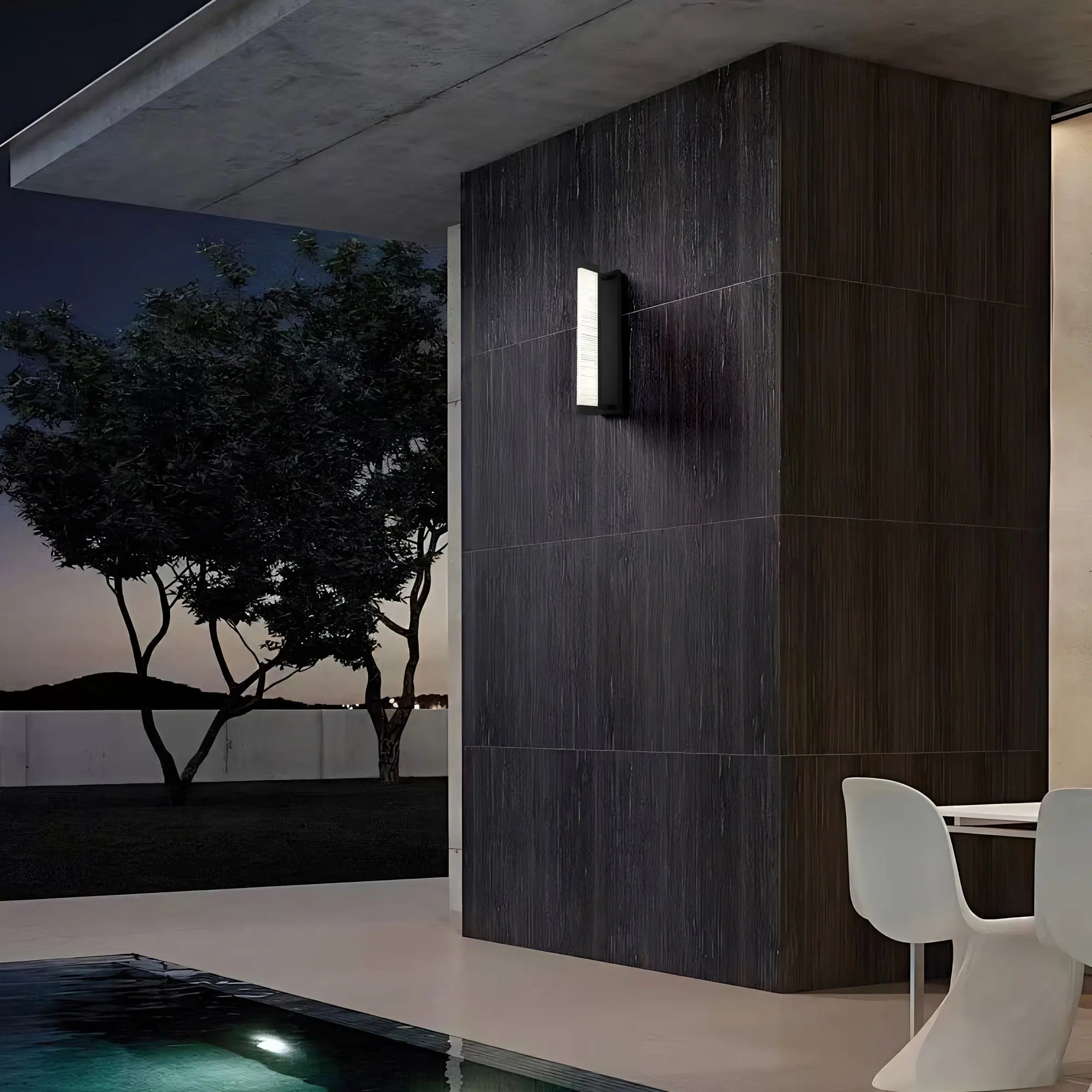 Black Crackled LED Dimmable Outdoor Hanging Light Homeroots Outdoor