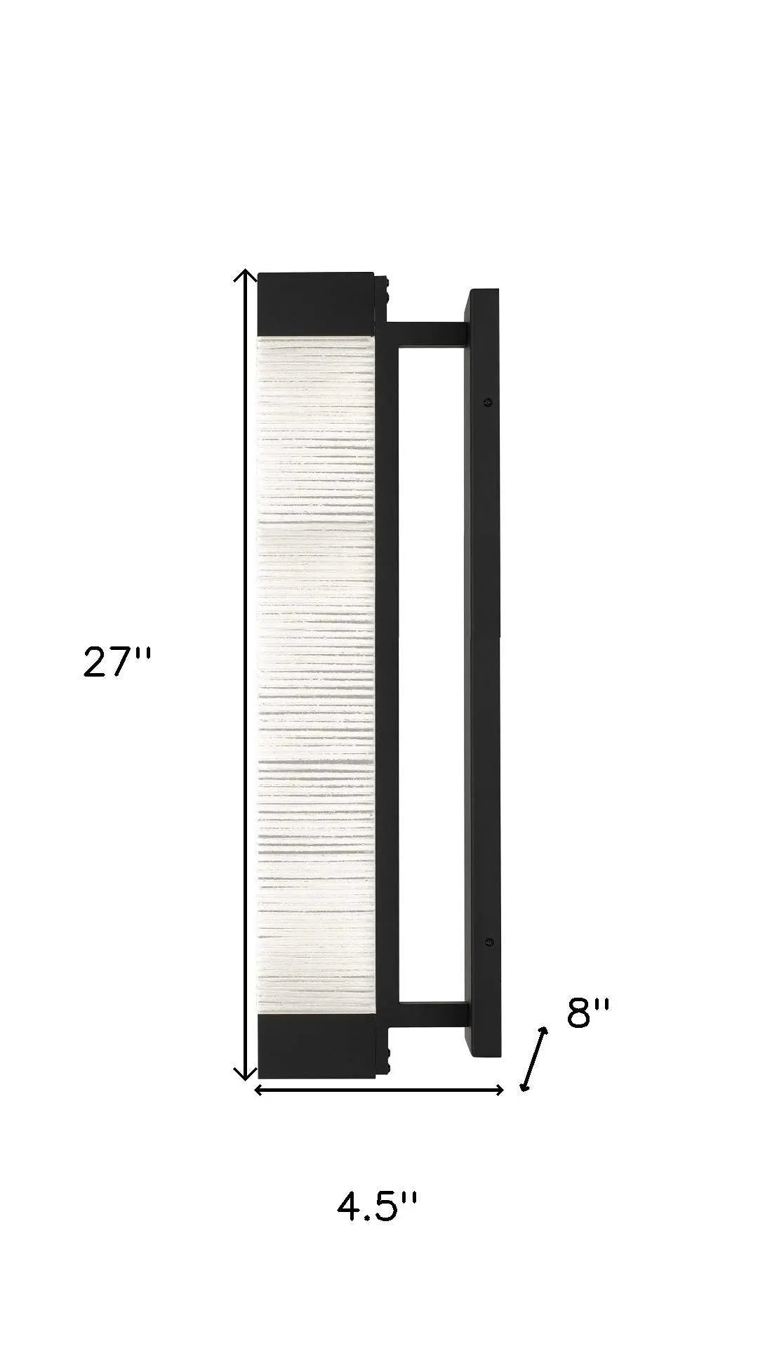 Black Crackled LED Dimmable Outdoor Hanging Light Homeroots Outdoor