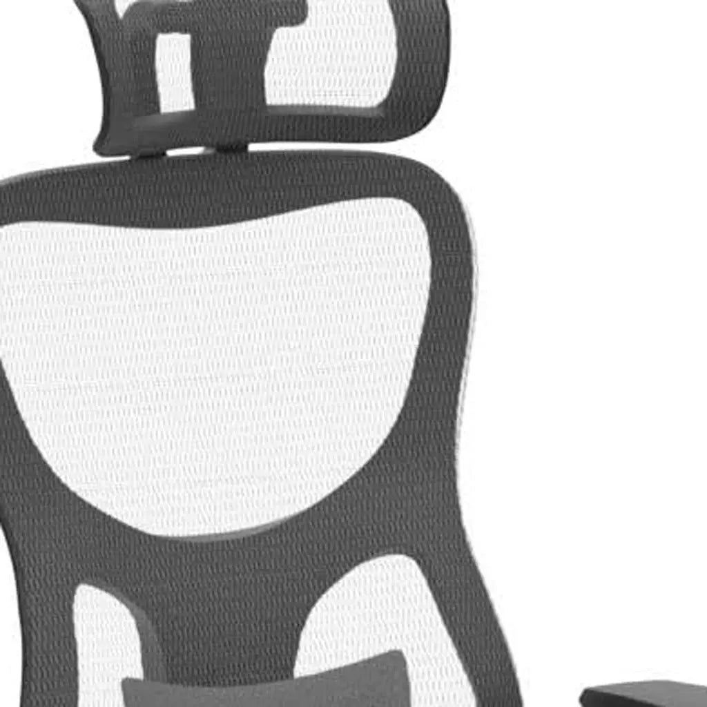 Black Gray and Silver Adjustable Height Swivel Rolling Office Chair Homeroots Office