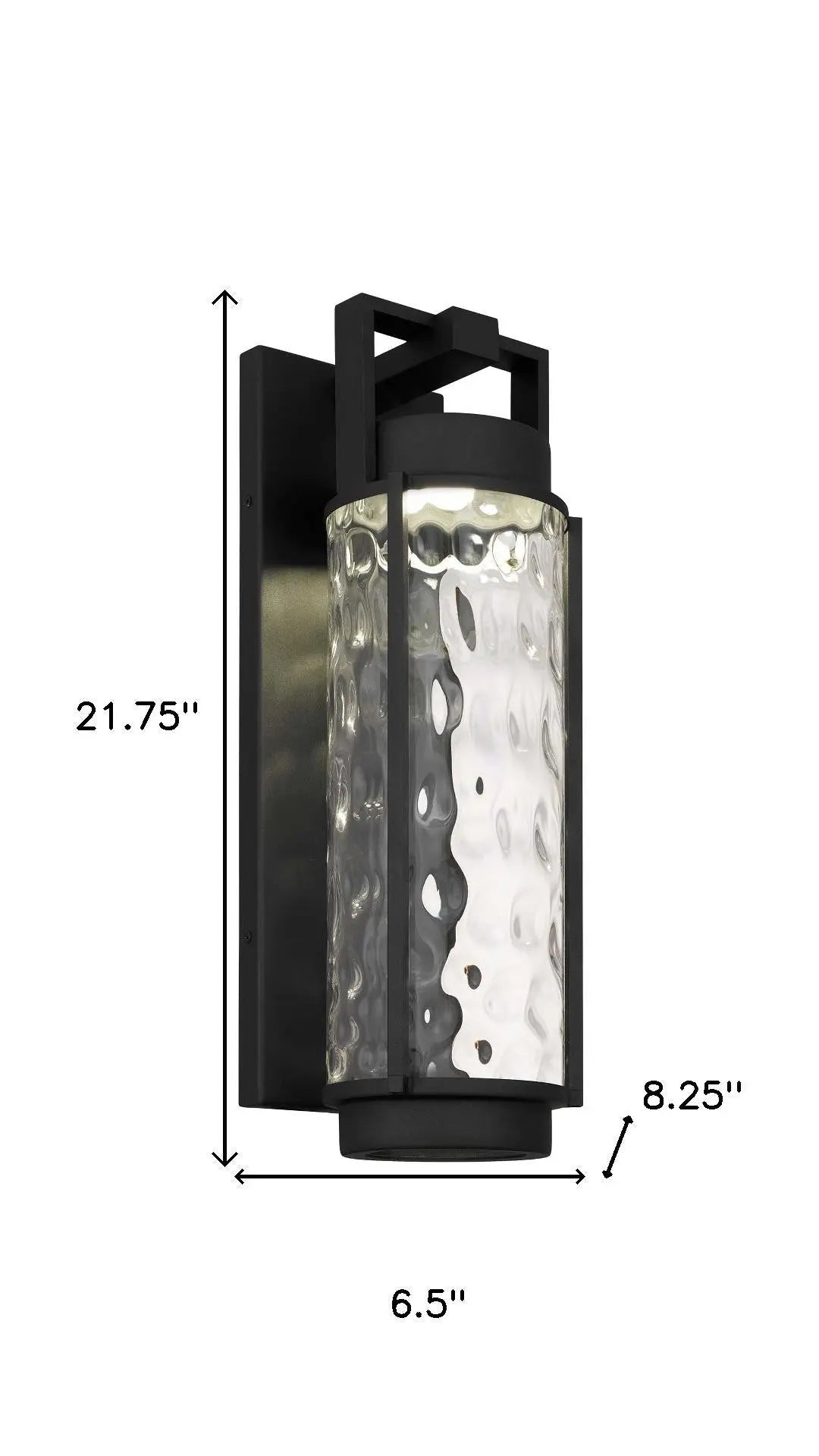Black Hammered LED Dimmable Outdoor Hanging Light Homeroots Outdoor