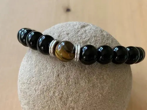 Black Jasper Men Bracelet Nifty Sparkles