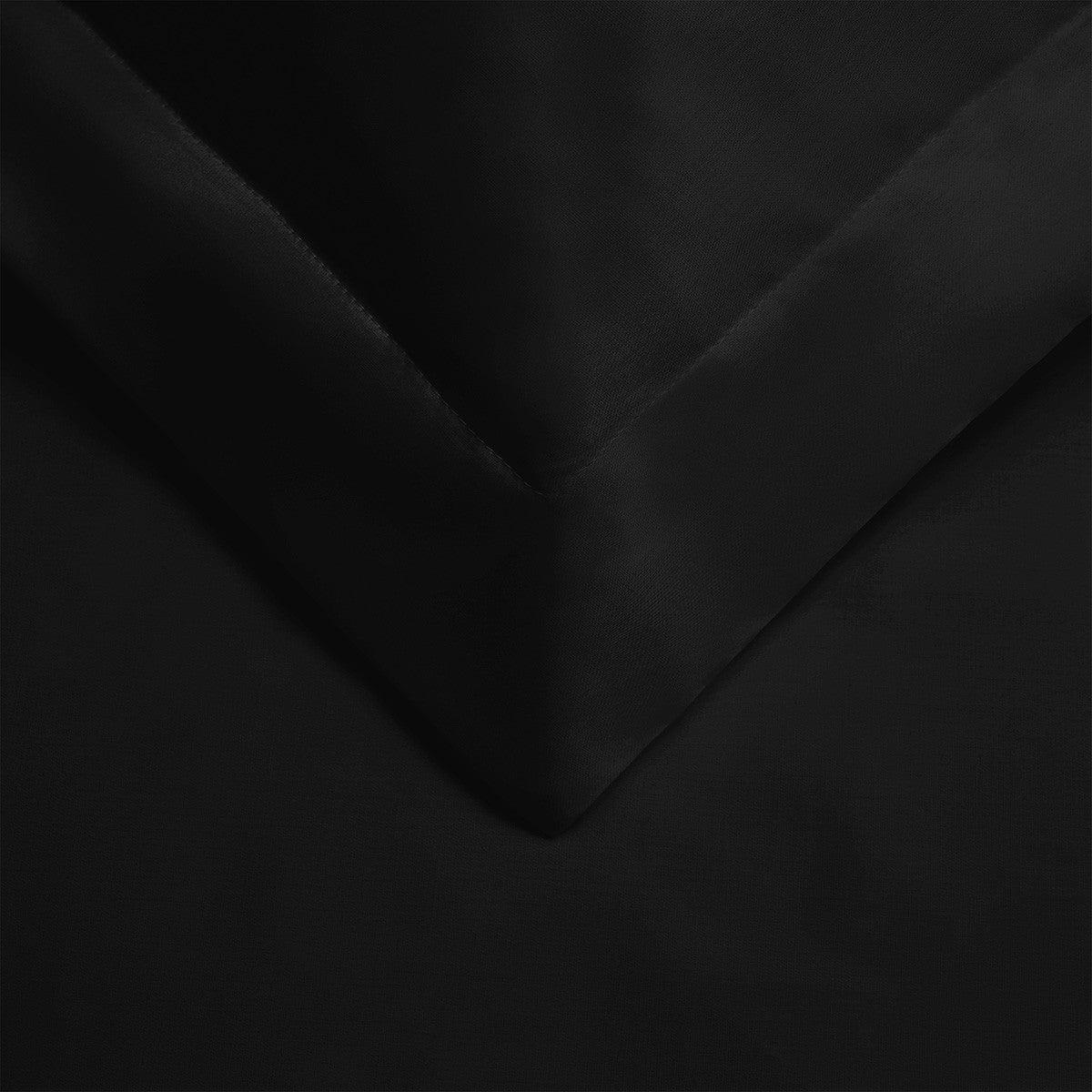 Black King Cotton Blend 300 Thread Count Washable Duvet Cover Set Homeroots Bed & Bath