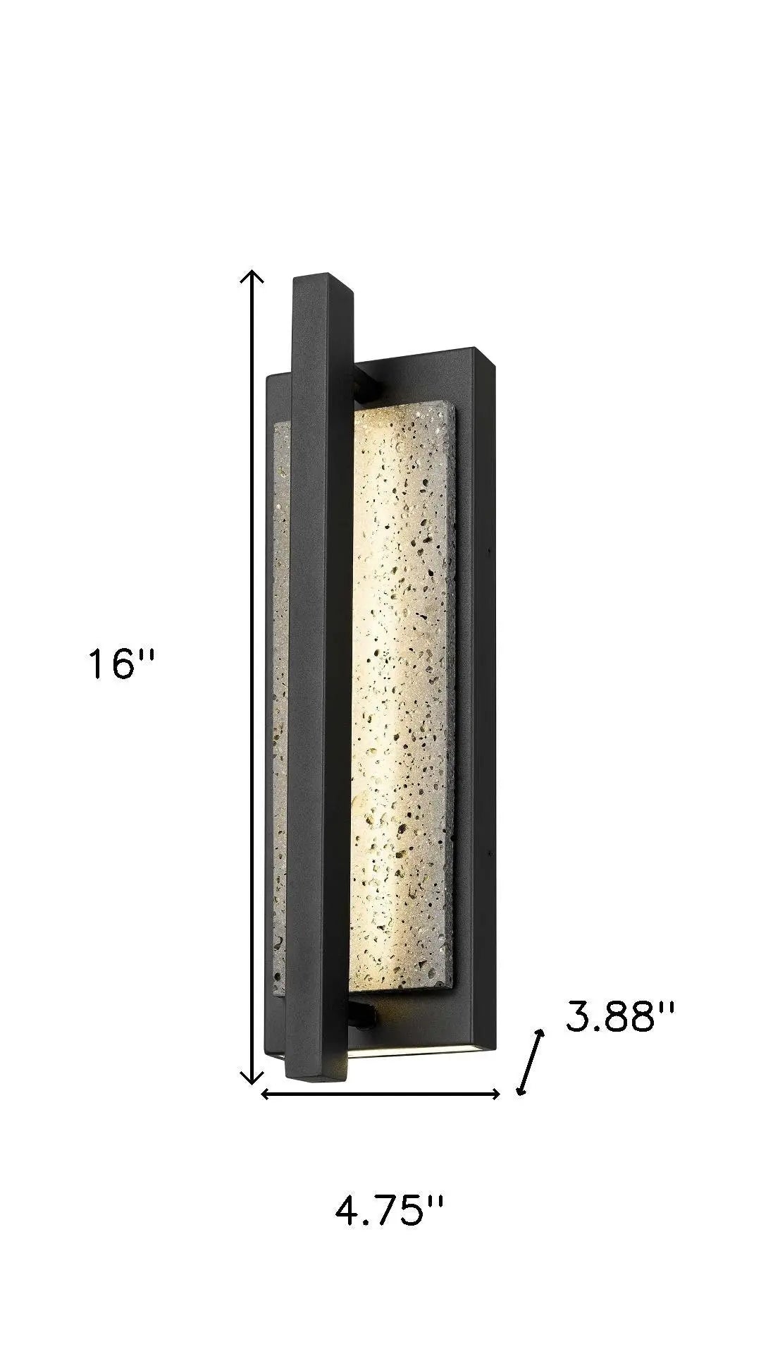 Black LED Dimmable Outdoor Hanging Light Homeroots Outdoor