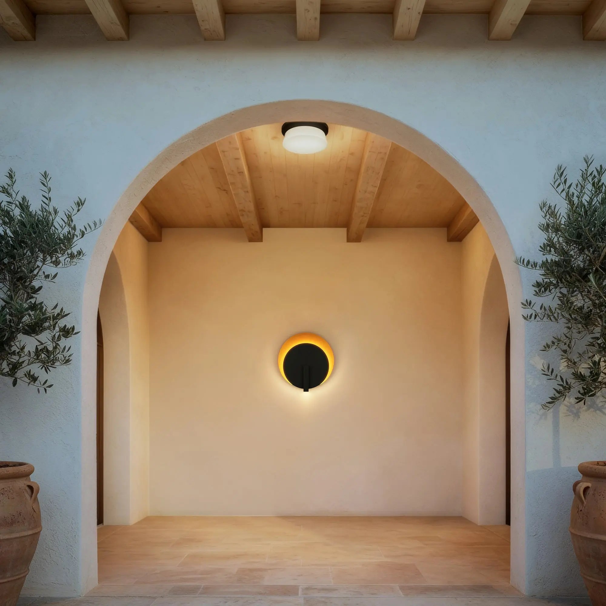 Black LED Dimmable Outdoor Hanging Light Homeroots Outdoor