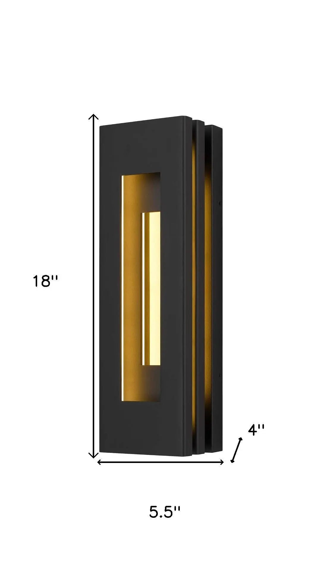 Black LED Dimmable Outdoor Hanging Light Homeroots Outdoor