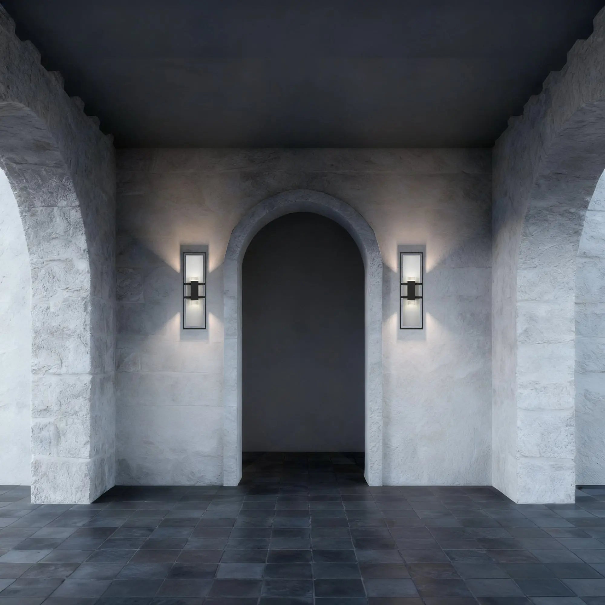 Black LED Dimmable Outdoor Hanging Light Homeroots Outdoor