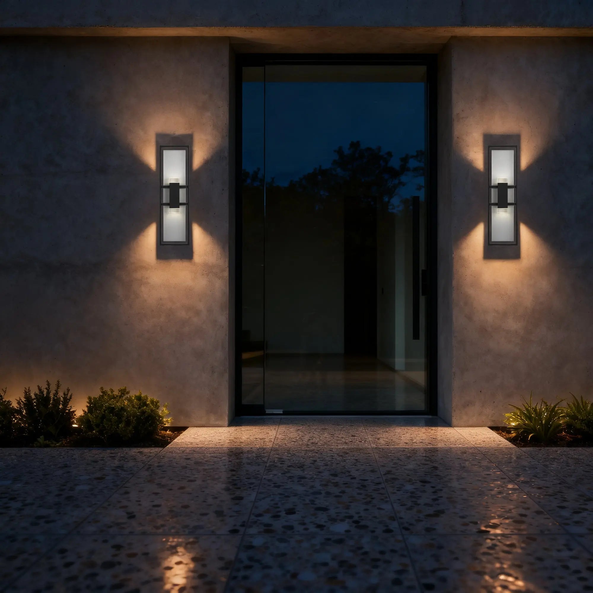 Black LED Dimmable Outdoor Hanging Light Homeroots Outdoor