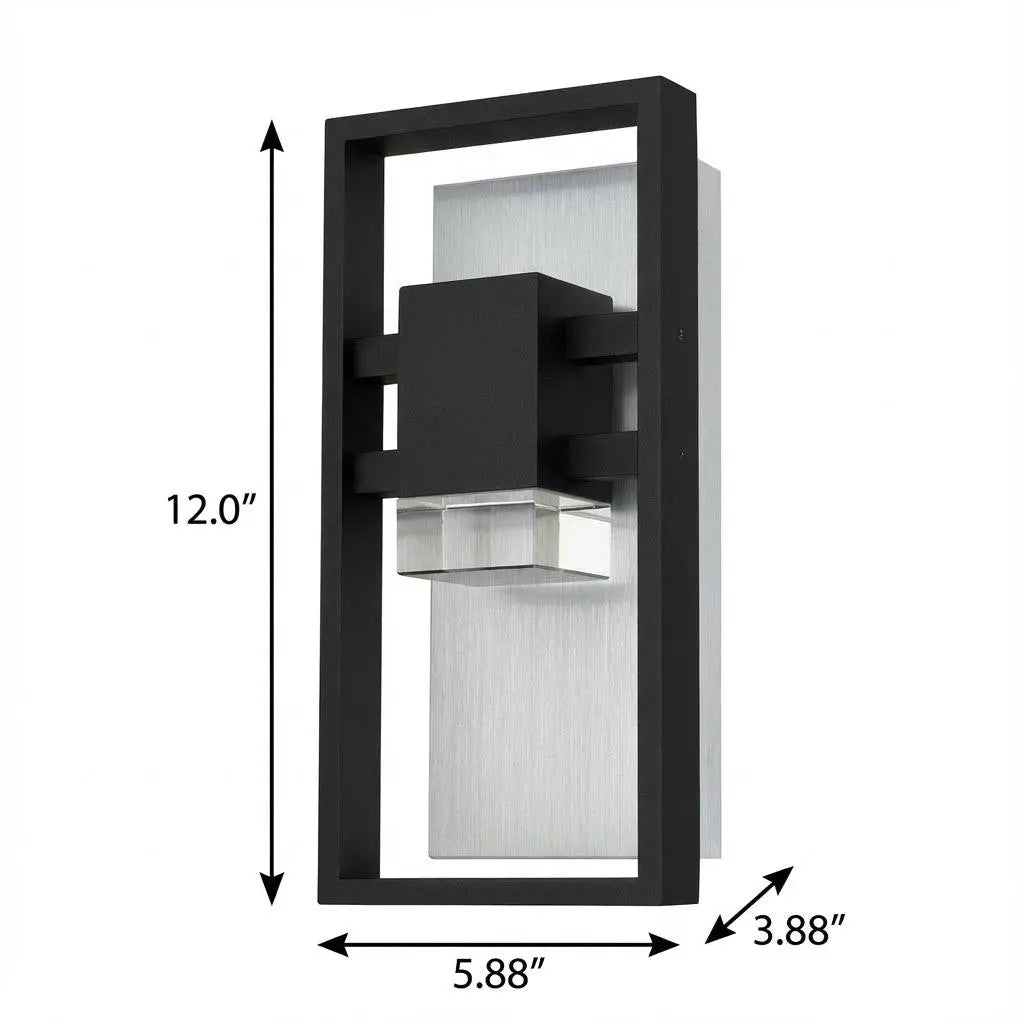 Black LED Dimmable Outdoor Hanging Light Homeroots Outdoor