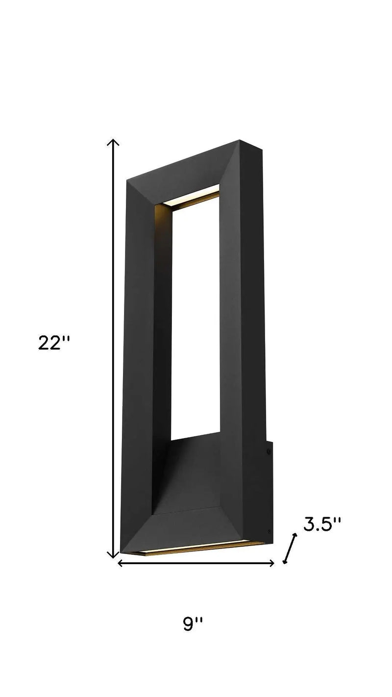 Black LED Dimmable Outdoor Hanging Light Homeroots Outdoor