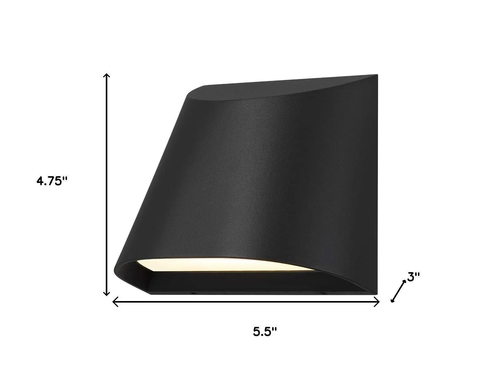 Black LED Dimmable Outdoor Hanging Light Homeroots Outdoor