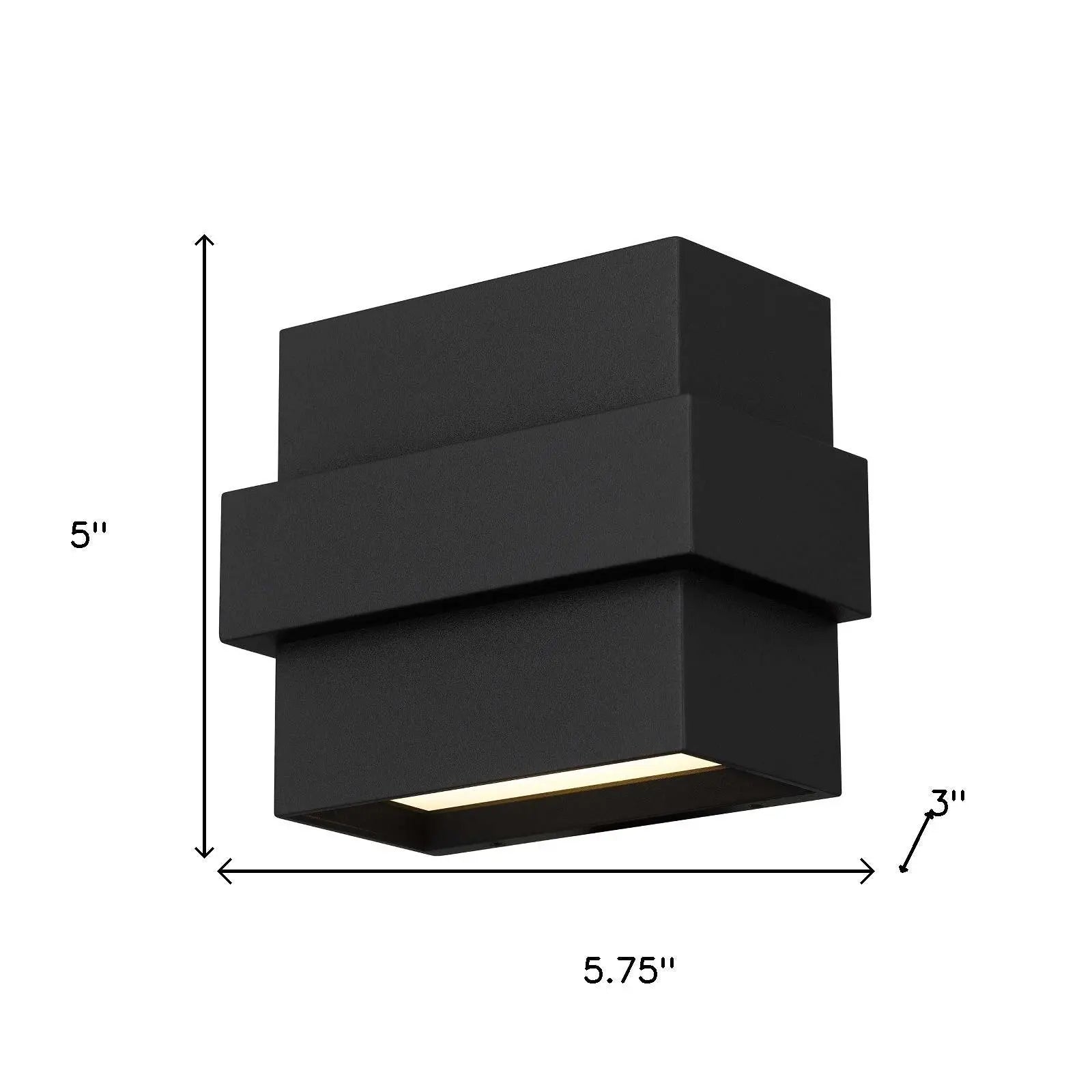 Black LED Dimmable Outdoor Hanging Light Homeroots Outdoor