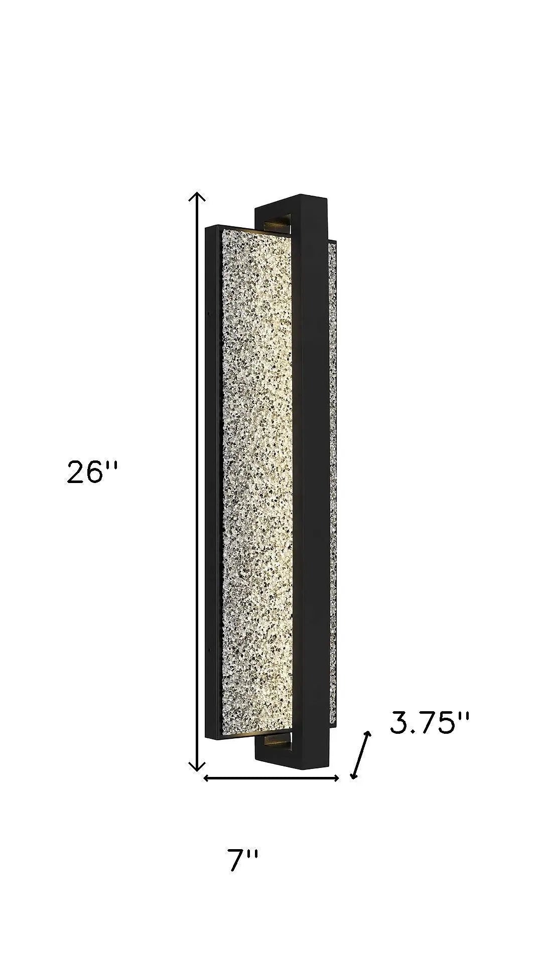 Black LED Dimmable Outdoor Hanging Light Homeroots Outdoor
