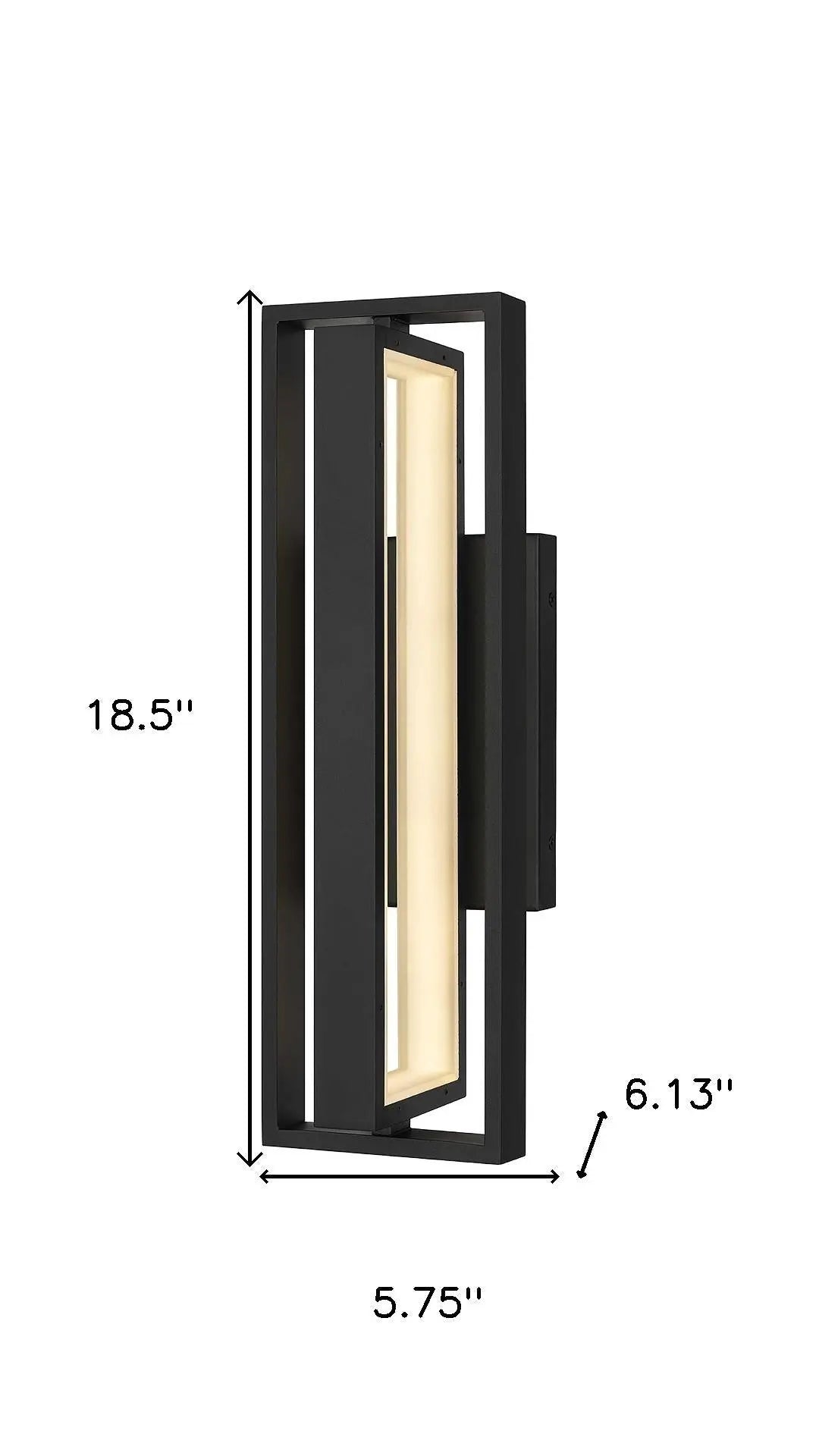 Black LED Dimmable Outdoor Hanging Light Homeroots Outdoor