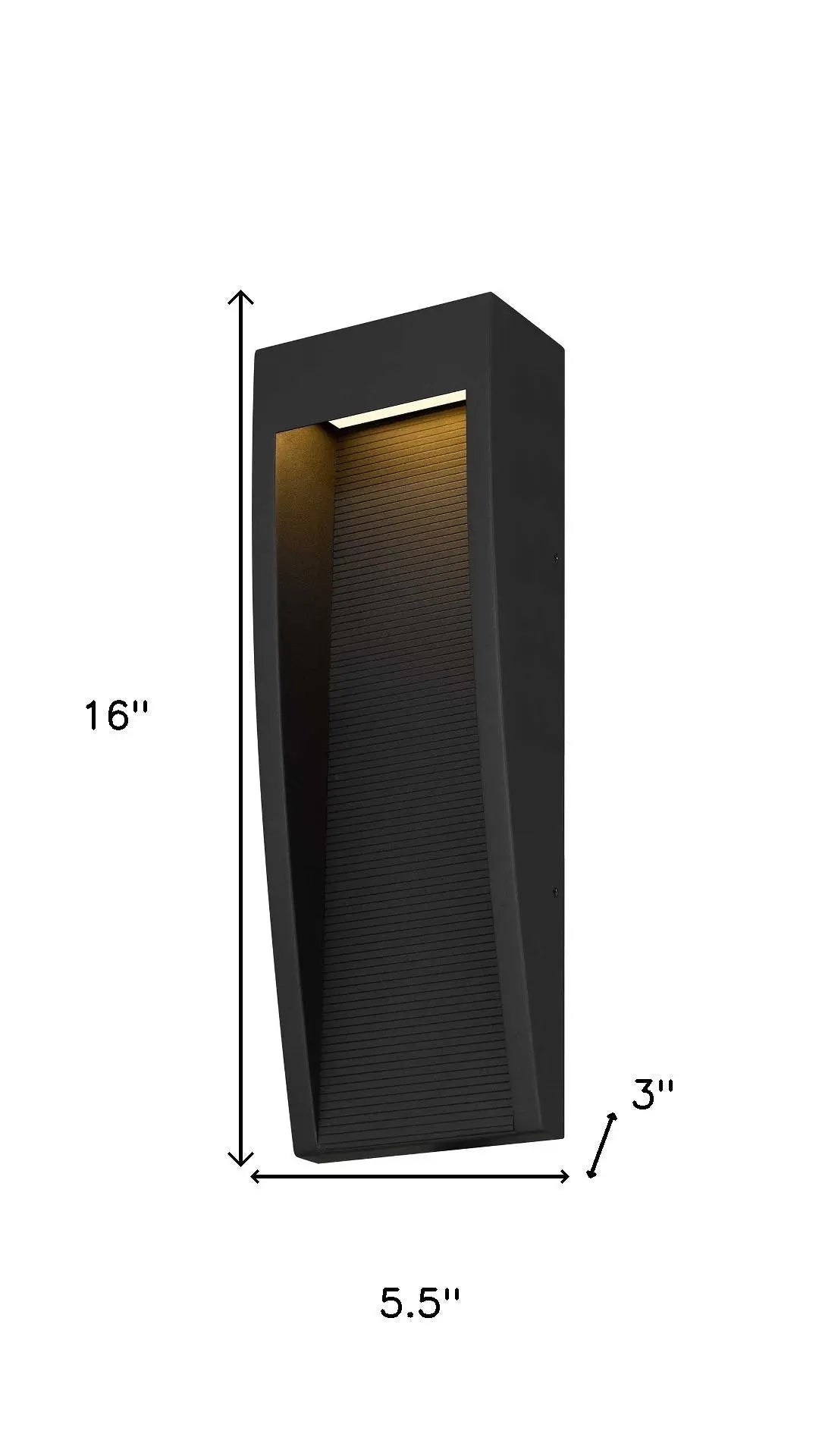 Black LED Dimmable Outdoor Hanging Light Homeroots Outdoor