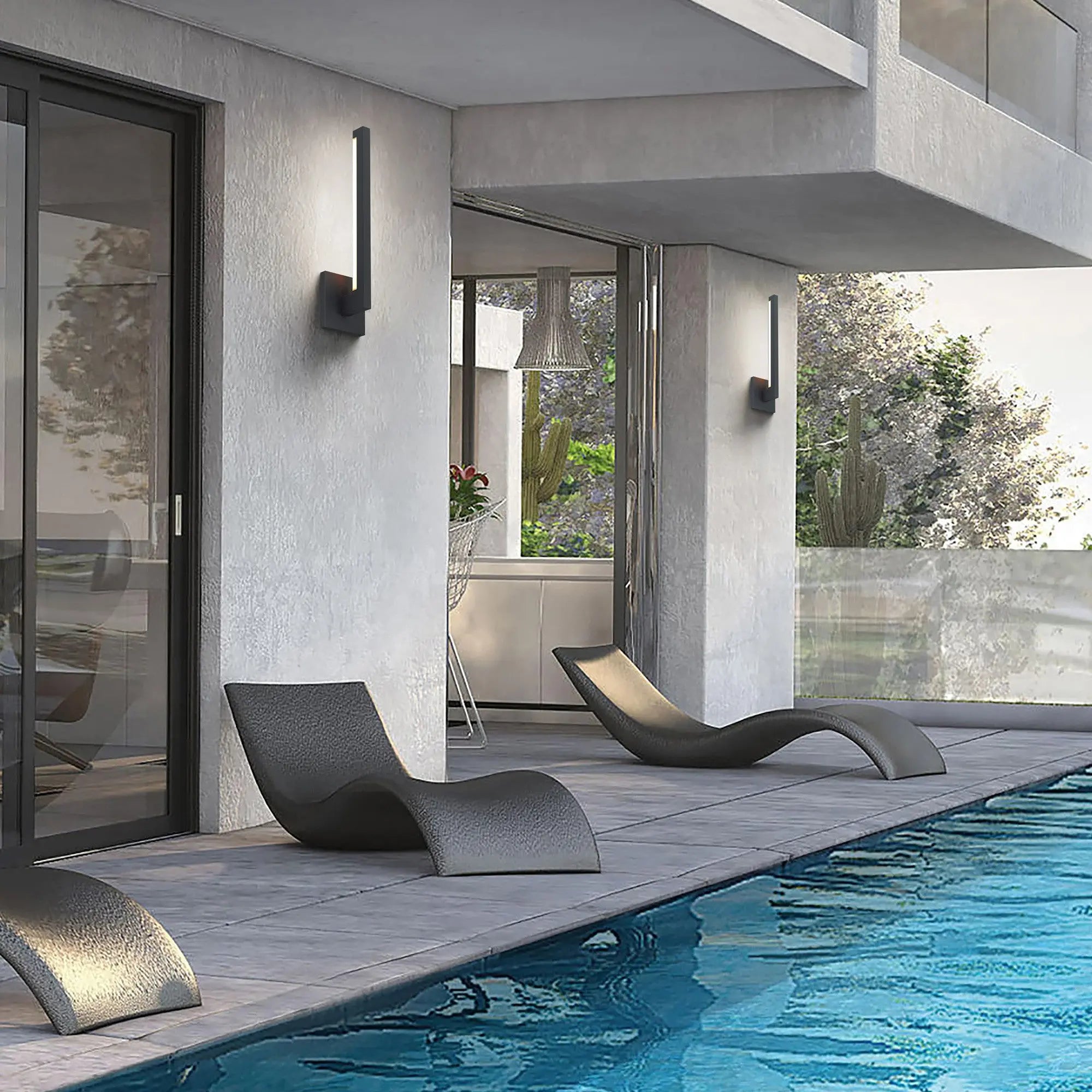 Black LED Dimmable Outdoor Hanging Light Homeroots Outdoor