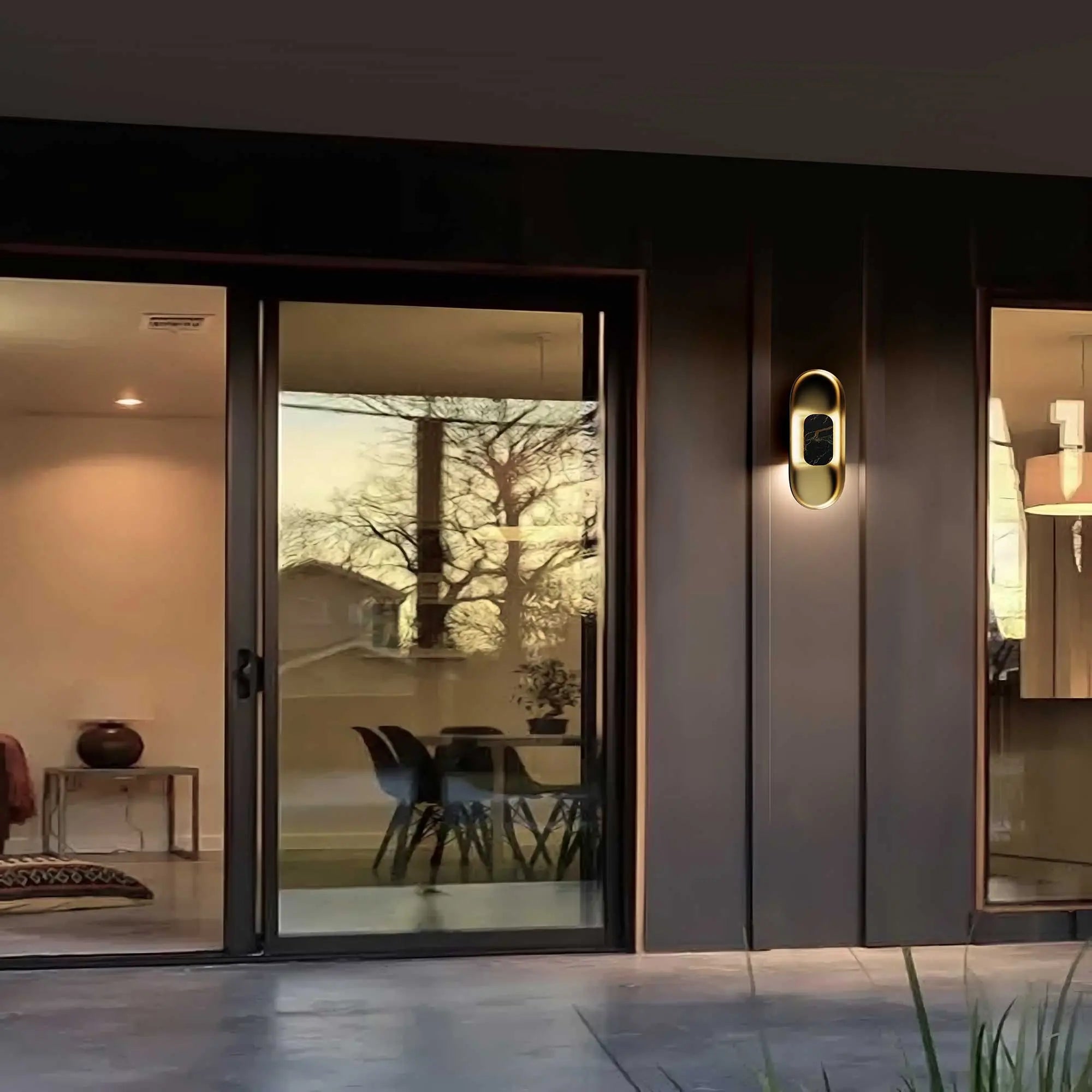 Black LED Dimmable Outdoor Hanging Light Homeroots Outdoor