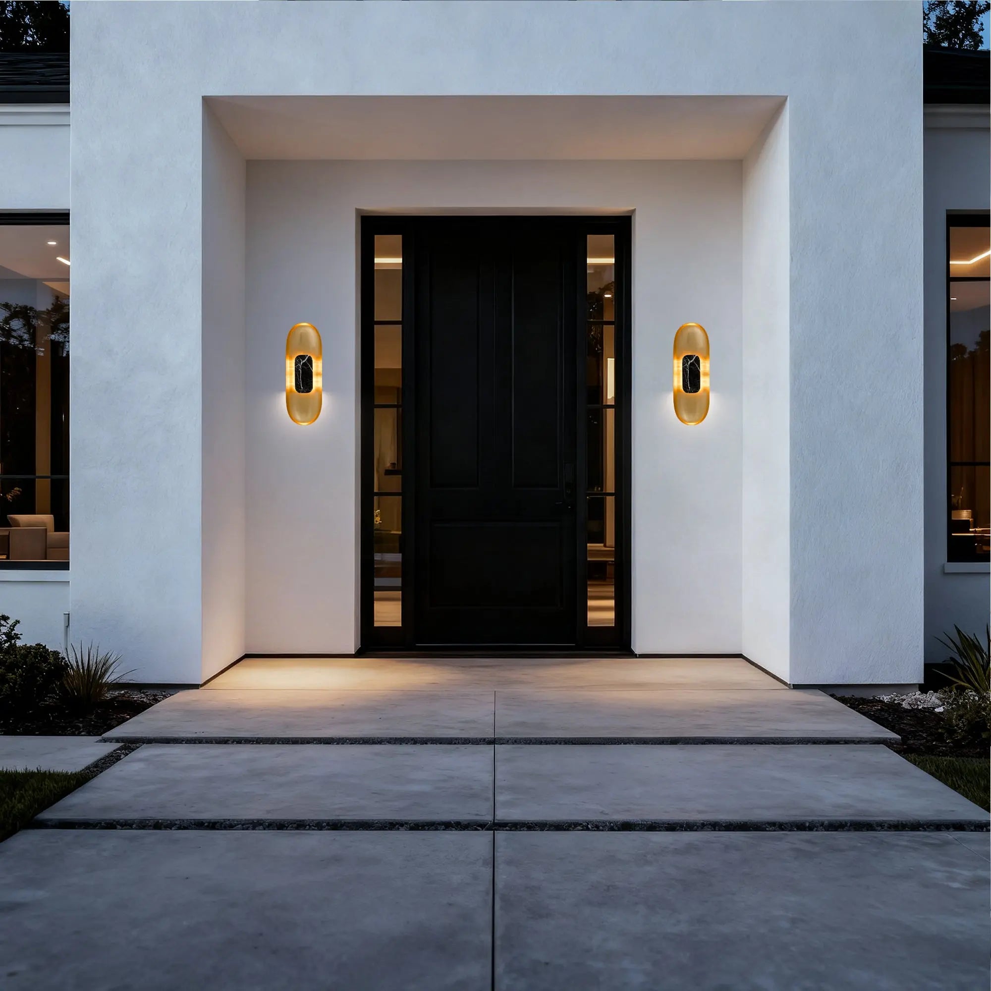 Black LED Dimmable Outdoor Hanging Light Homeroots Outdoor