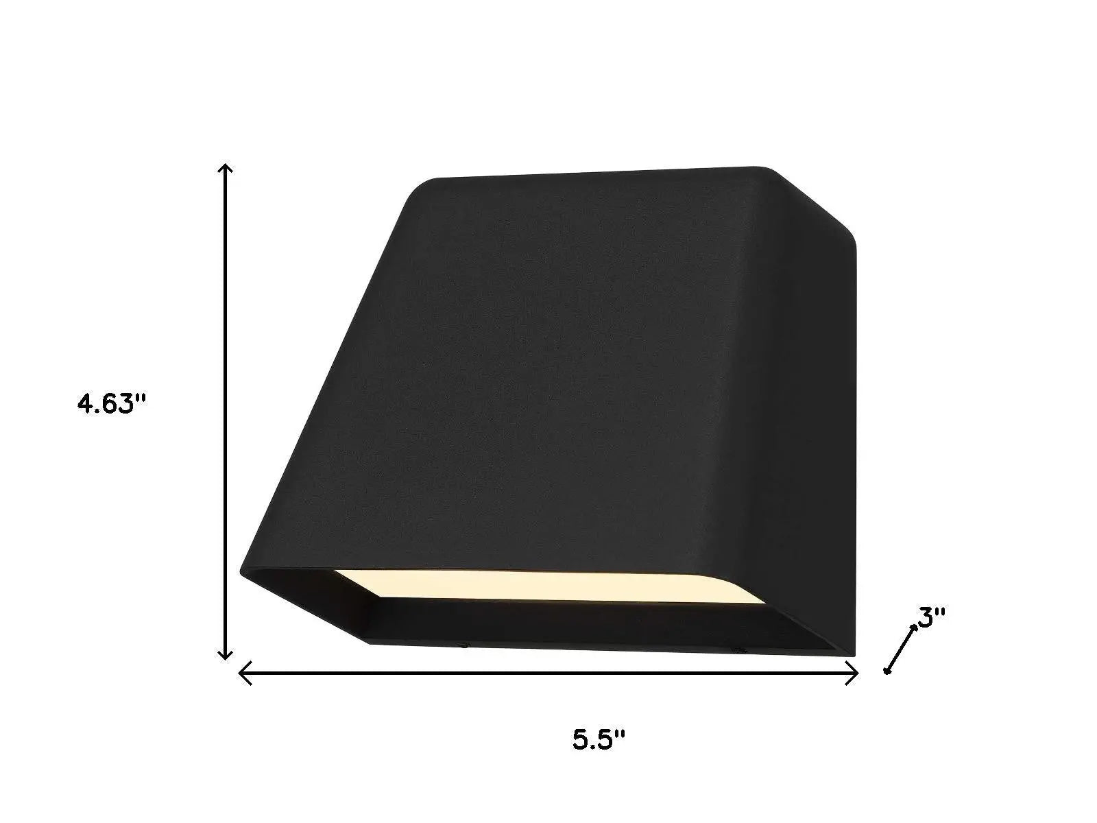 Black LED Dimmable Outdoor Hanging Light Homeroots Outdoor