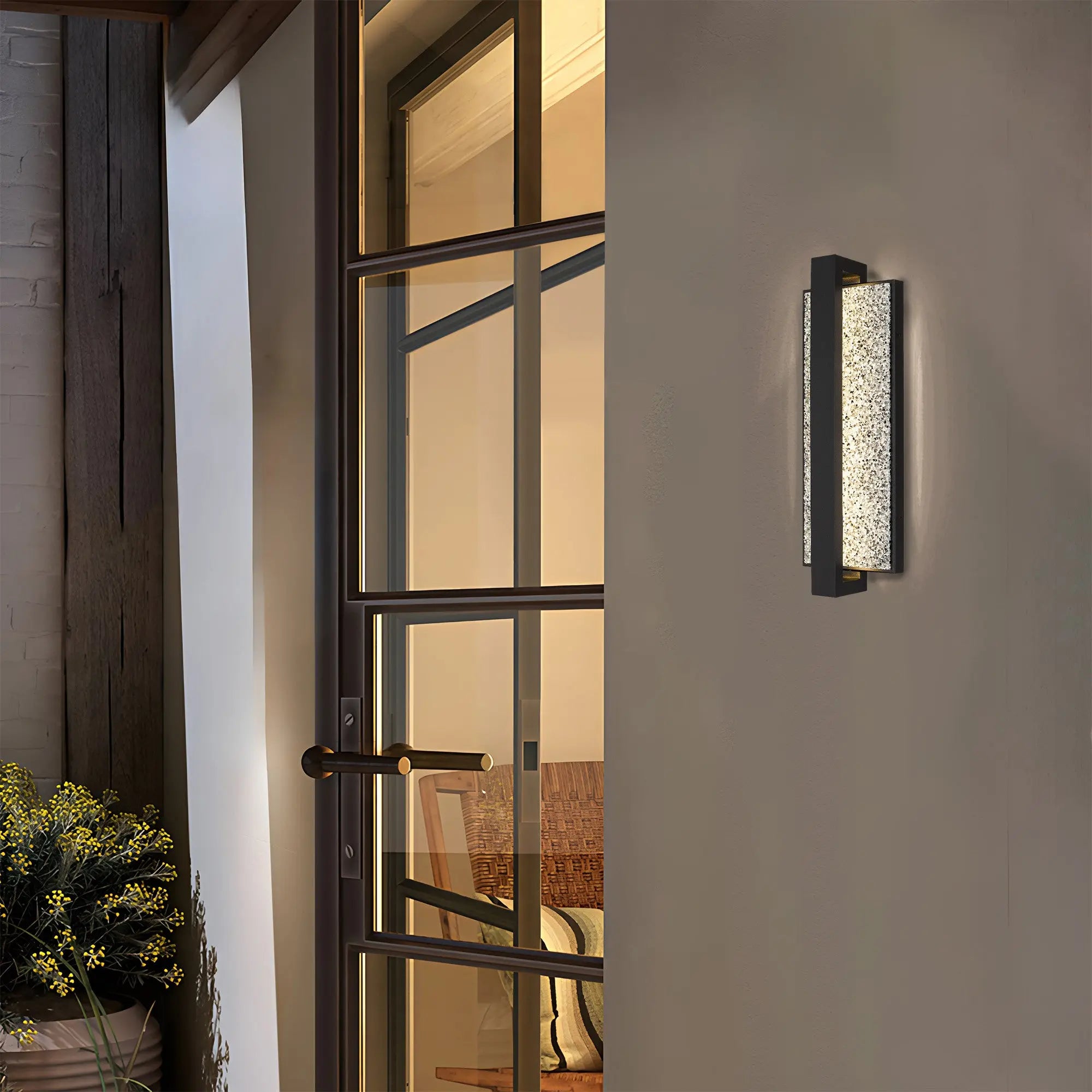 Black LED Dimmable Outdoor Hanging Light Homeroots Outdoor