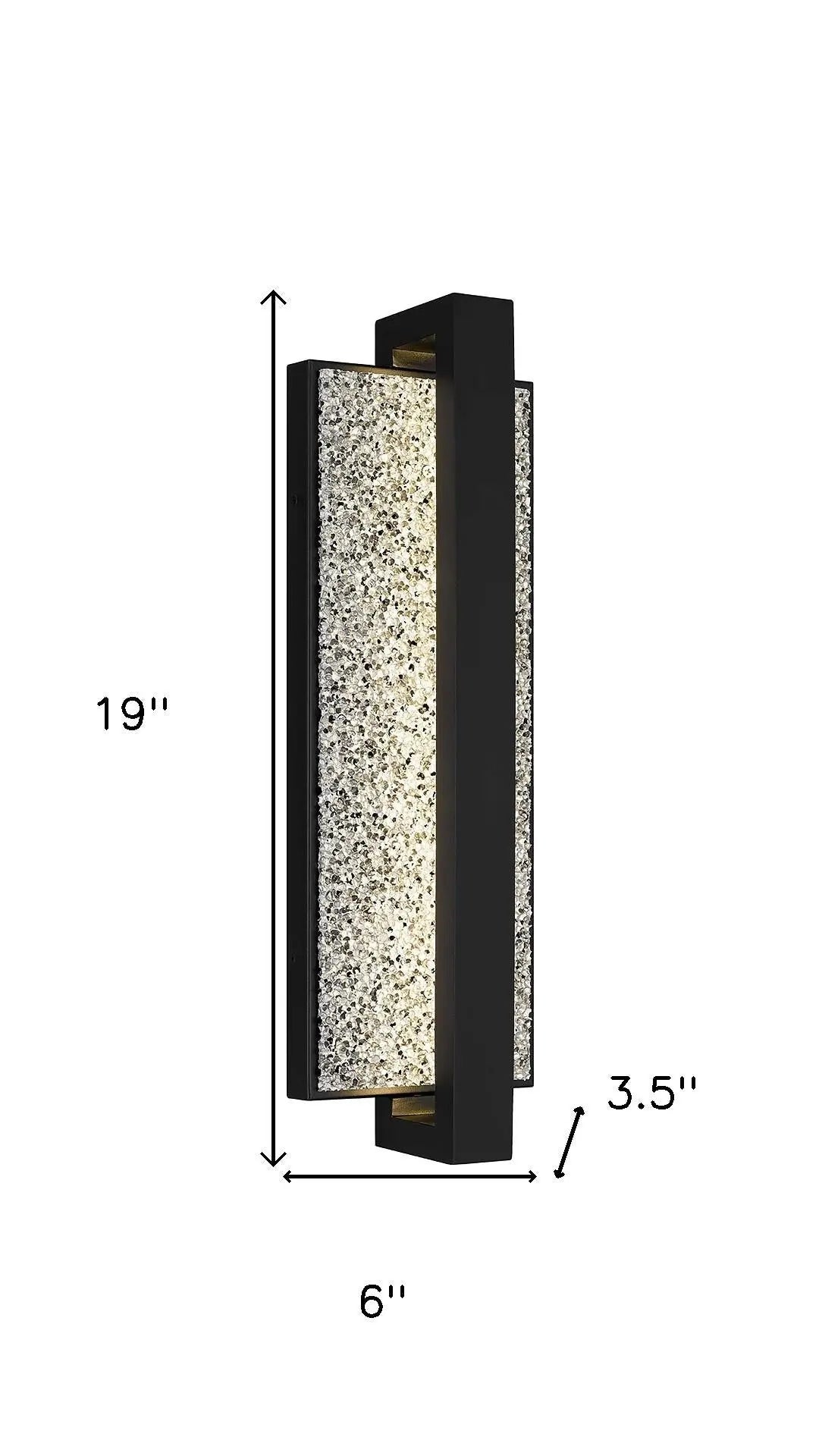 Black LED Dimmable Outdoor Hanging Light Homeroots Outdoor