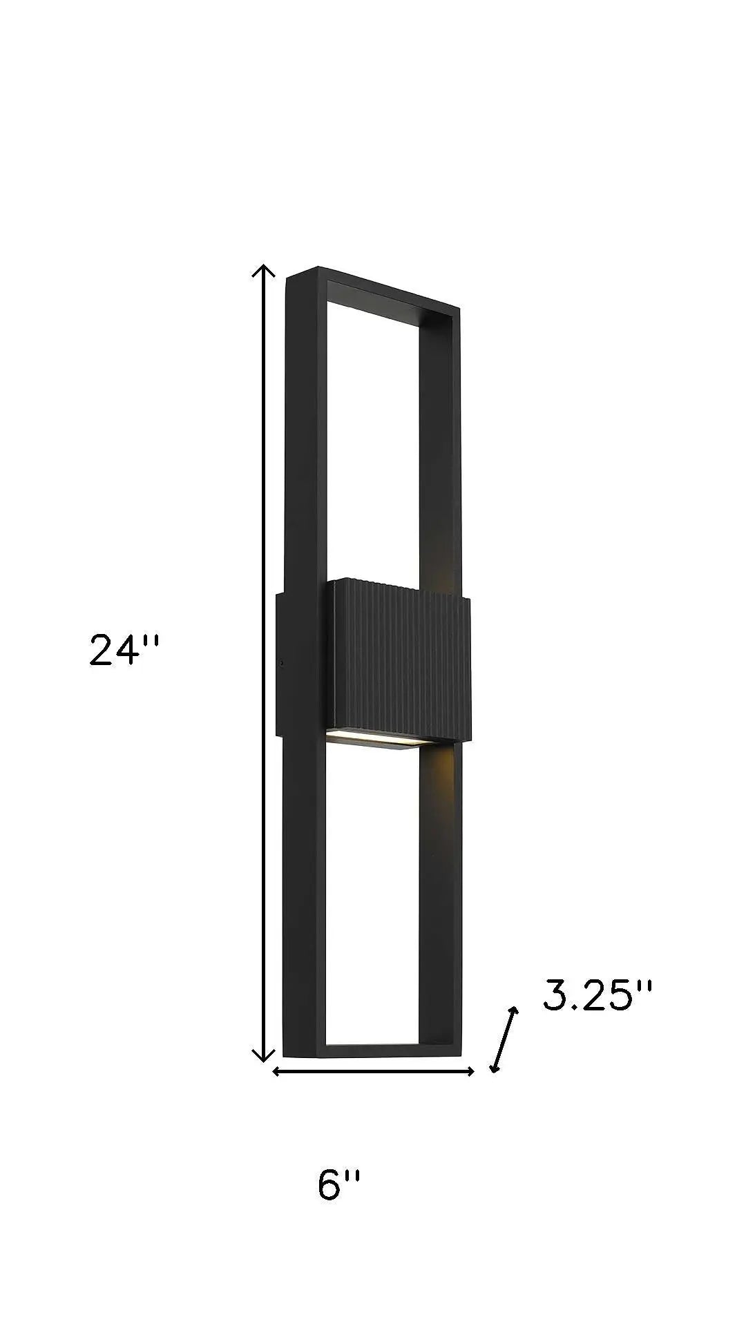 Black LED Dimmable Outdoor Hanging Light Homeroots Outdoor
