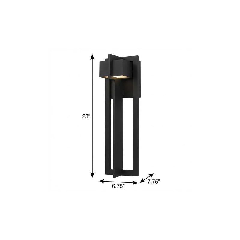 Black LED Dimmable Outdoor Hanging Light Homeroots Outdoor