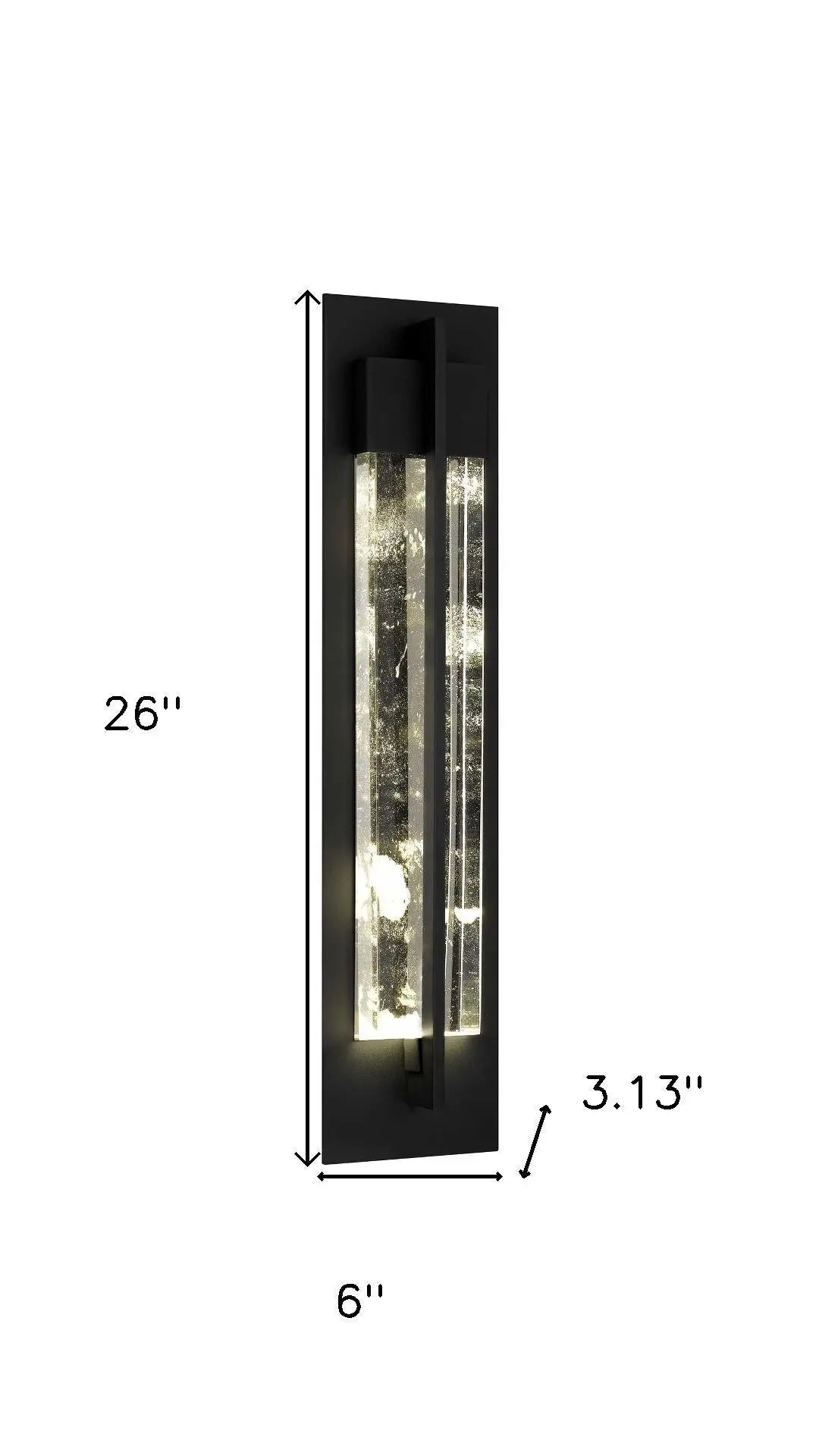 Black LED Dimmable Outdoor Hanging Light Homeroots Outdoor