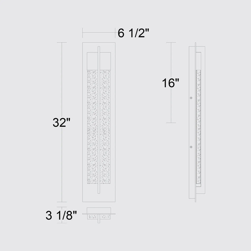Black LED Dimmable Outdoor Hanging Light Homeroots Outdoor