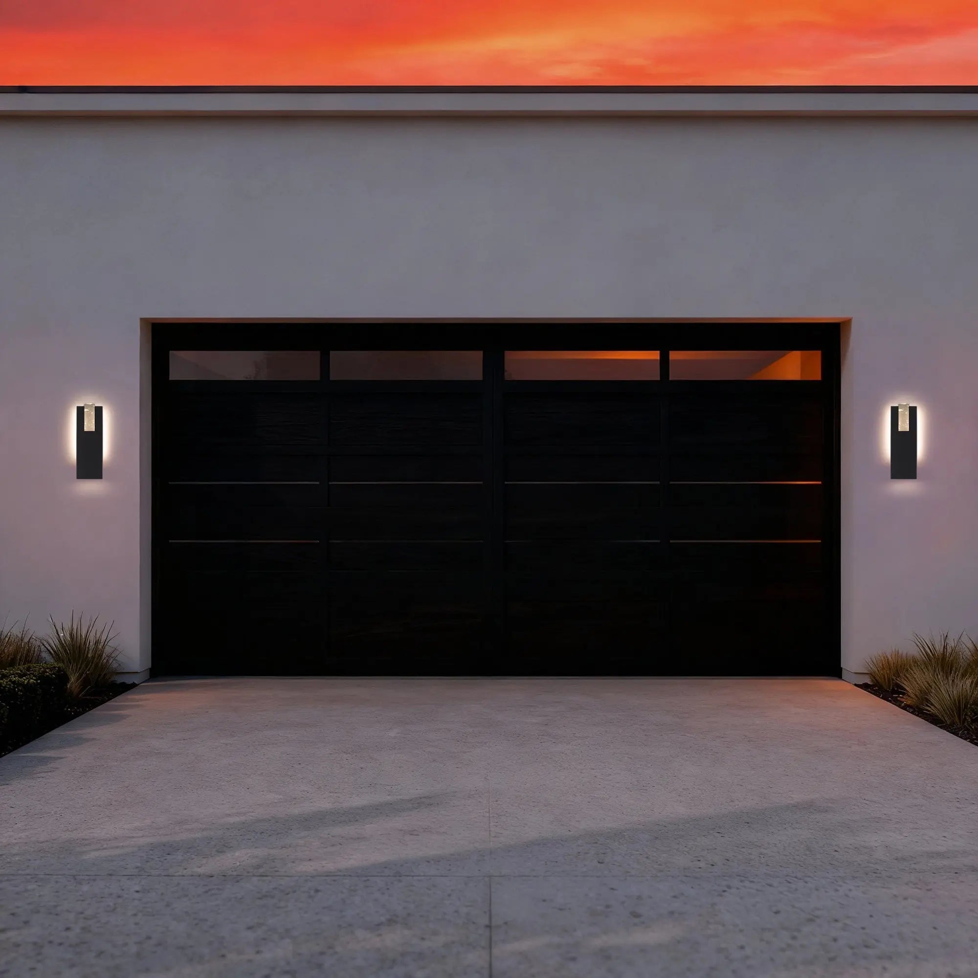Black LED Dimmable Outdoor Hanging Light Homeroots Outdoor