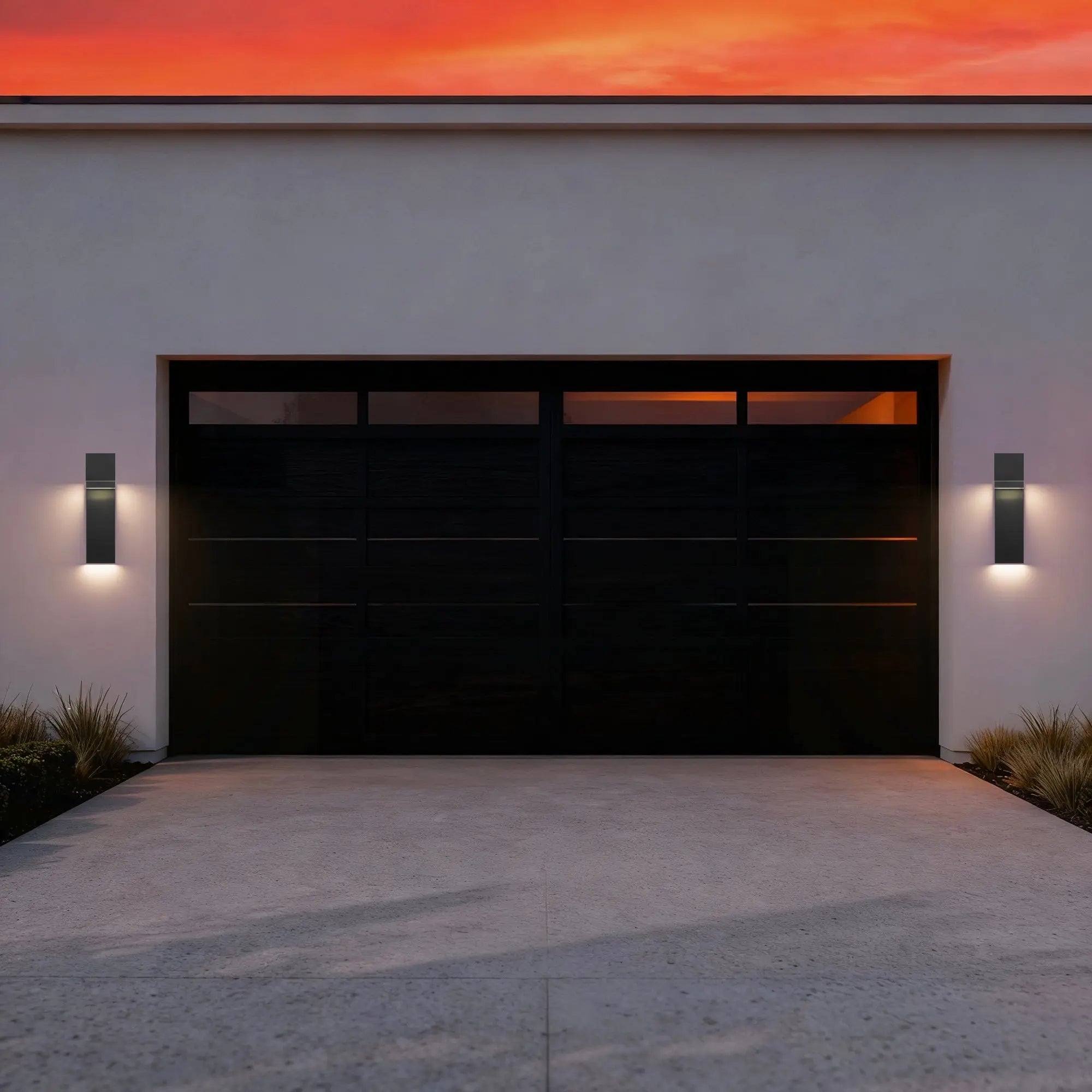 Black LED Dimmable Outdoor Hanging Light Homeroots Outdoor