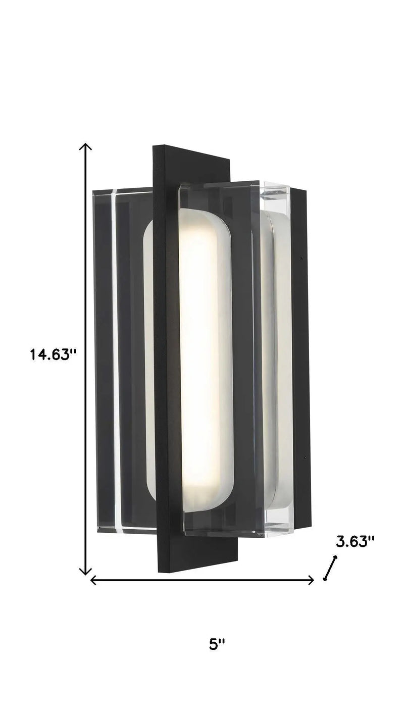 Black LED Dimmable Outdoor Hanging Light Homeroots Outdoor
