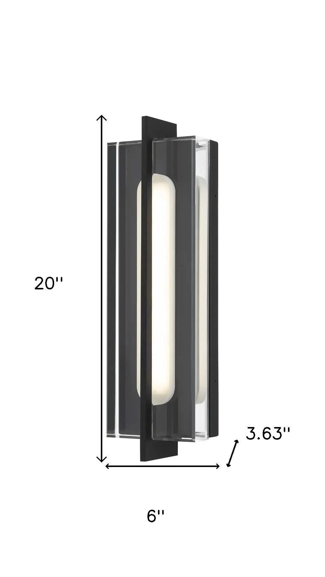 Black LED Dimmable Outdoor Hanging Light Homeroots Outdoor