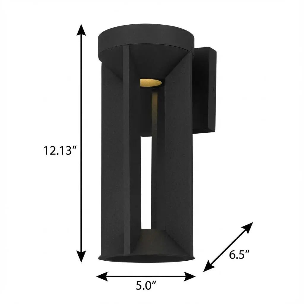 Black LED Dimmable Outdoor Hanging Light Homeroots Outdoor