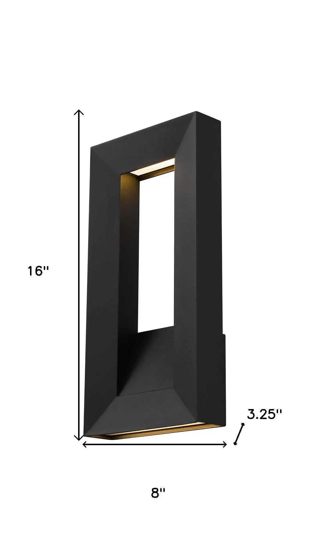 Black LED Dimmable Outdoor Hanging Light Homeroots Outdoor