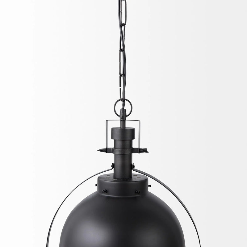 Black Metal Sphere Pendant Hanging Light Homeroots Lighting
