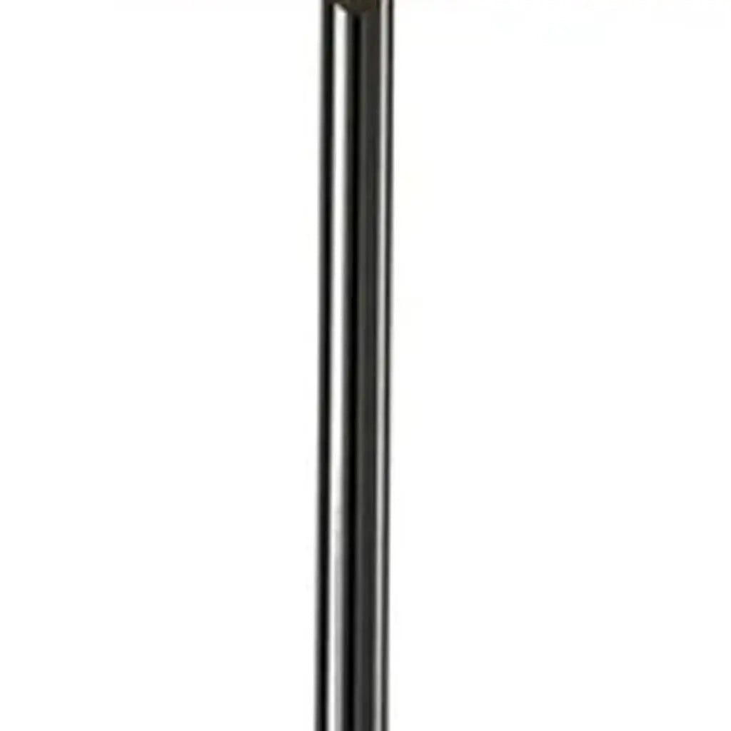 Black Nickel Finish Metal Tall White Shade Table Lamp - GreatEagleInc
