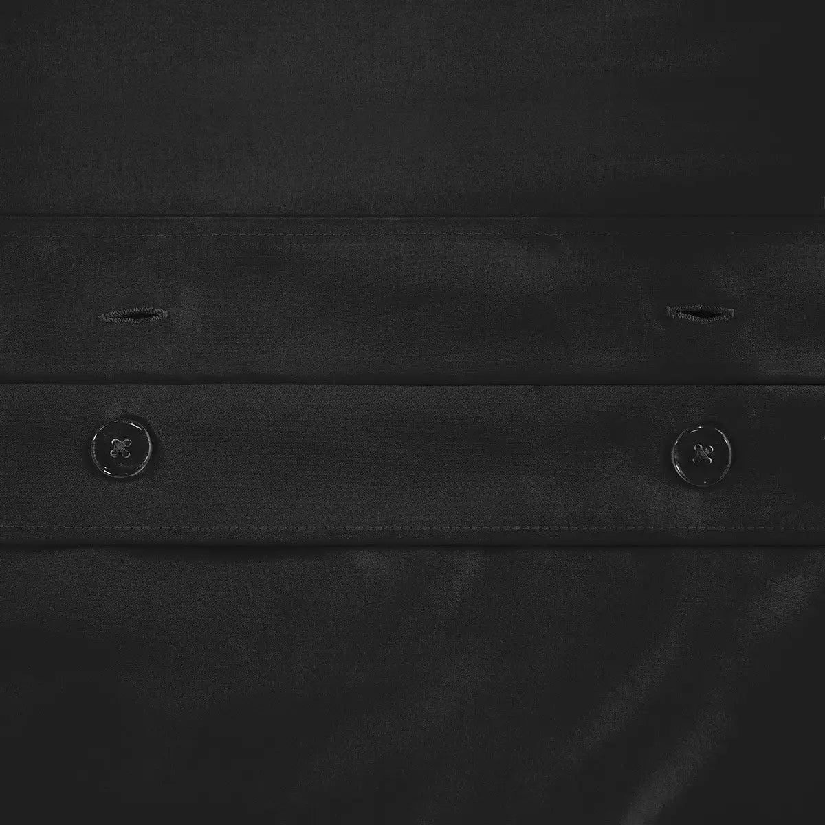Black Queen Cotton Blend 650 Thread Count Washable Duvet Cover Set Homeroots Bed & Bath