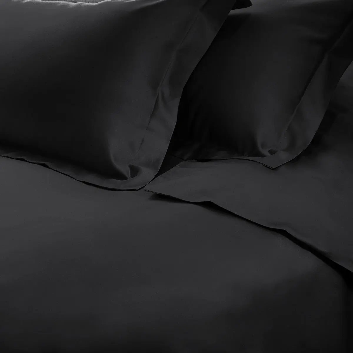 Black Queen Cotton Blend 650 Thread Count Washable Duvet Cover Set Homeroots Bed & Bath