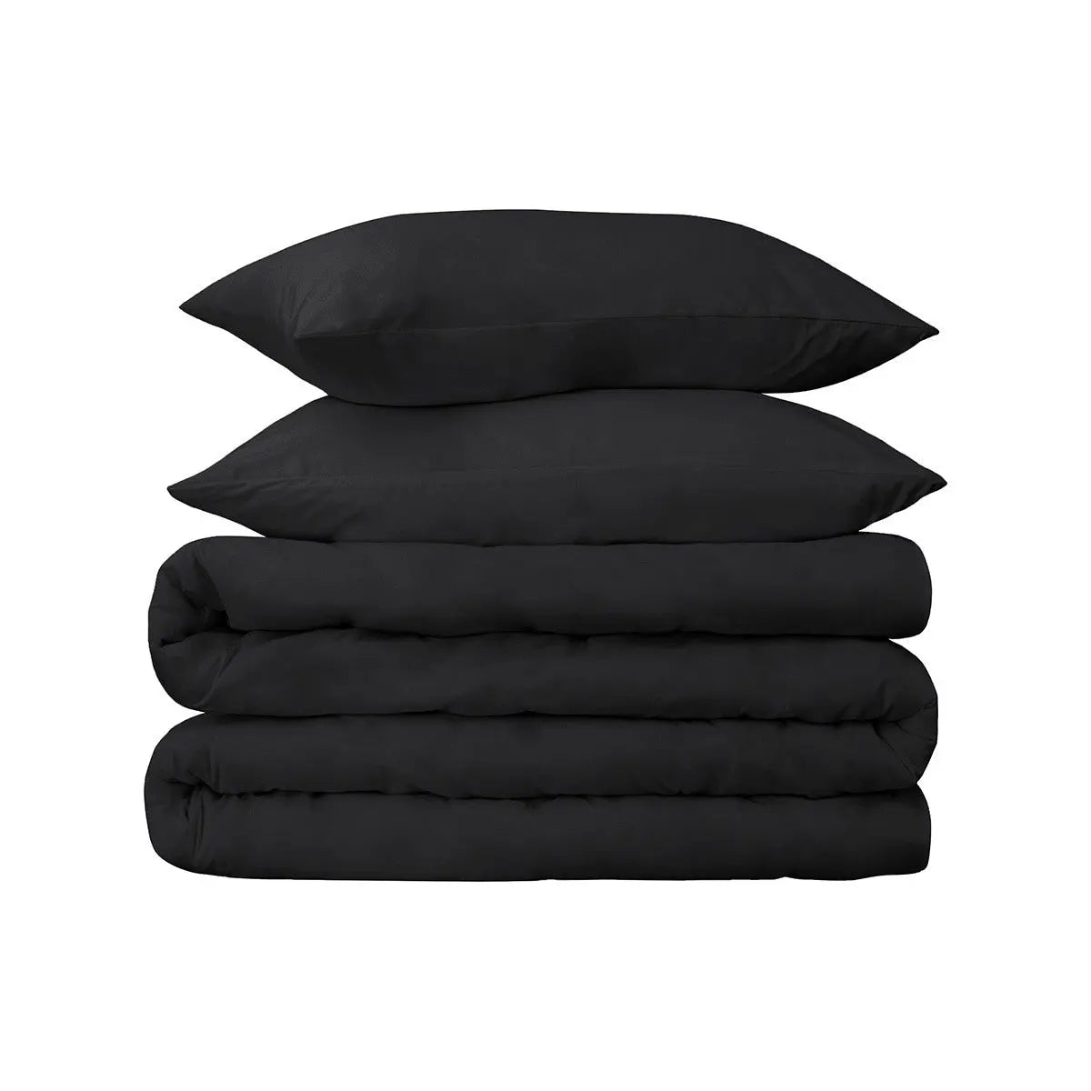 Black Queen Cotton Blend 650 Thread Count Washable Duvet Cover Set Homeroots Bed & Bath