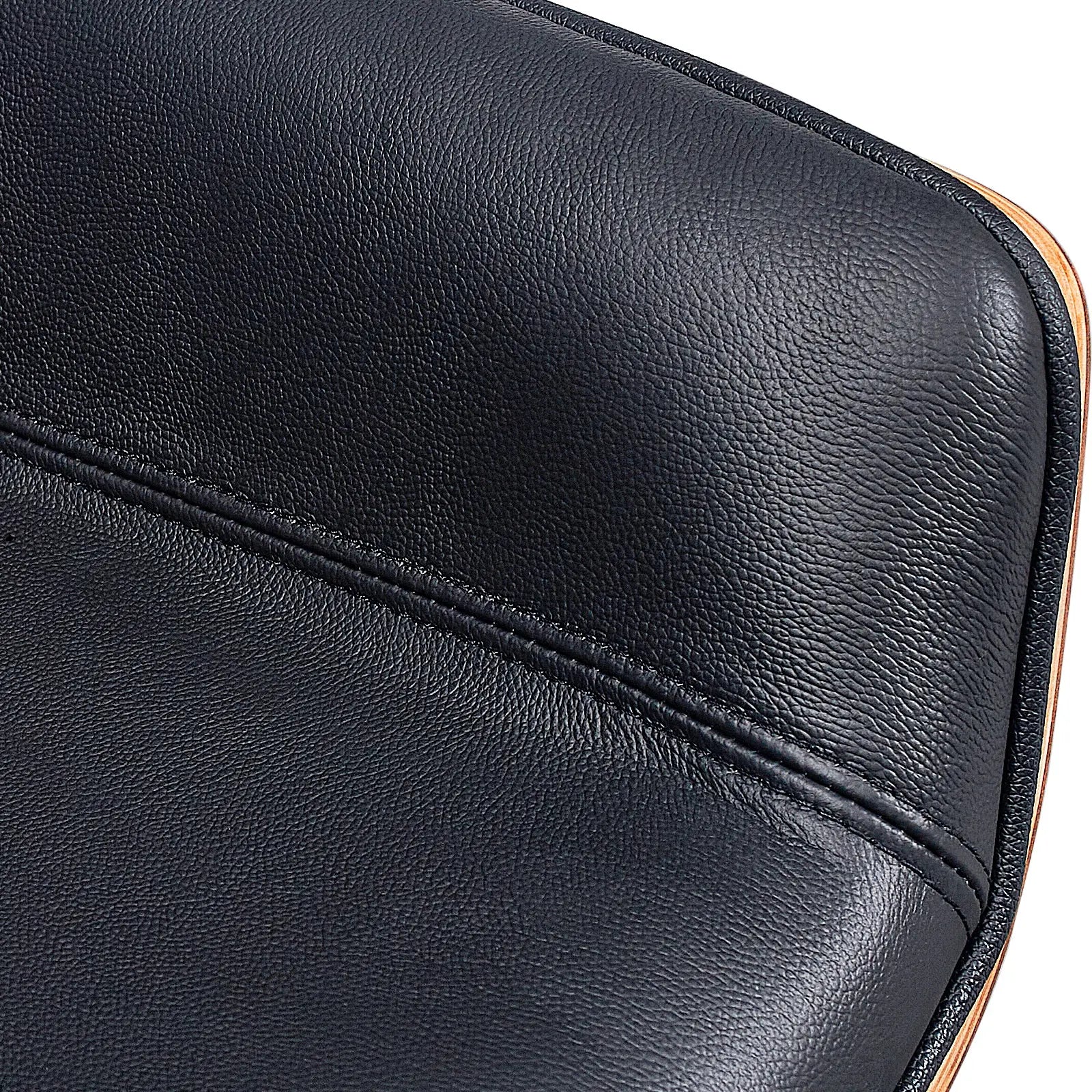 Black Rosewood and Silver Adjustable Height Swivel Rolling Executive Office Chair Homeroots Office