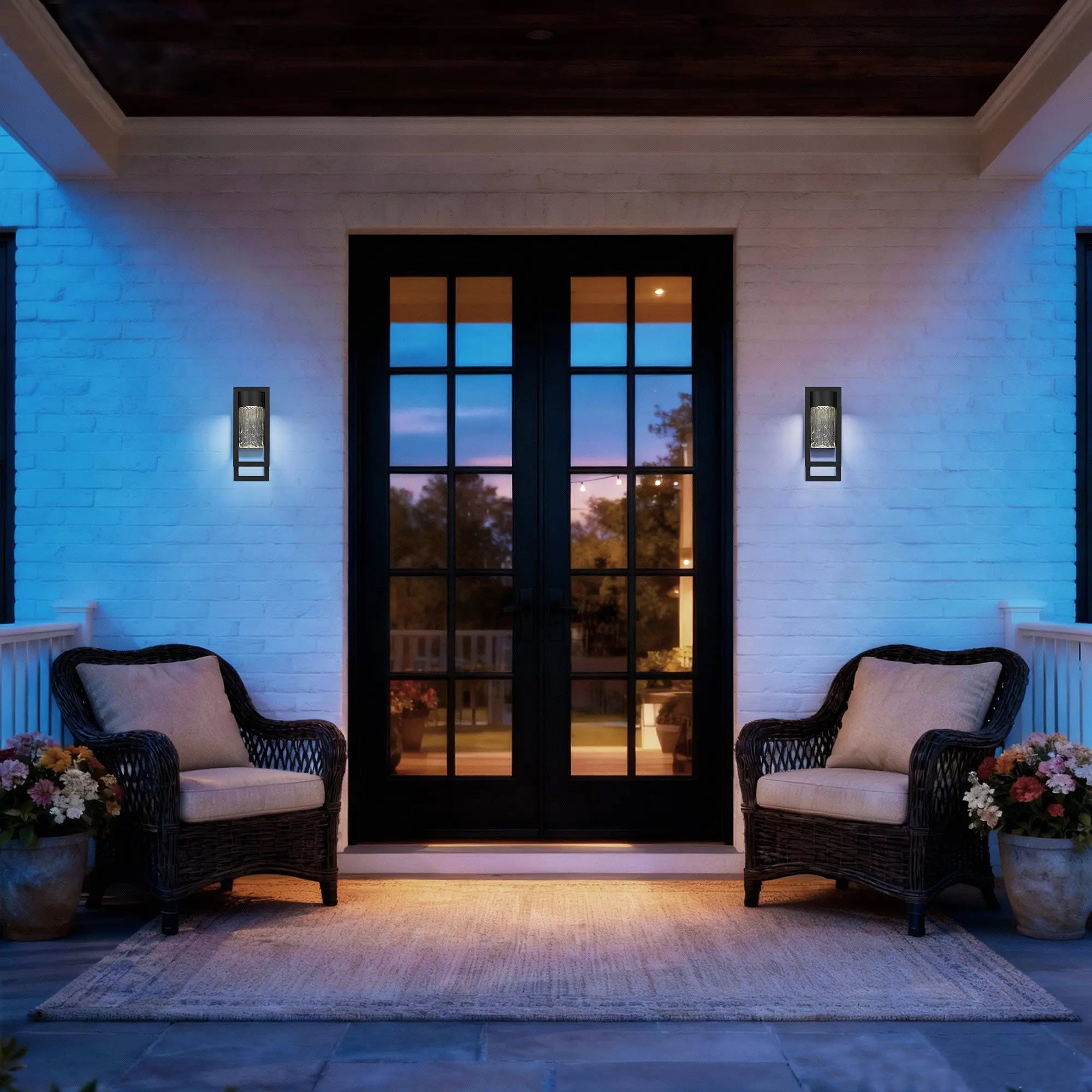 Black Seeded LED Dimmable Outdoor Hanging Light Homeroots Outdoor