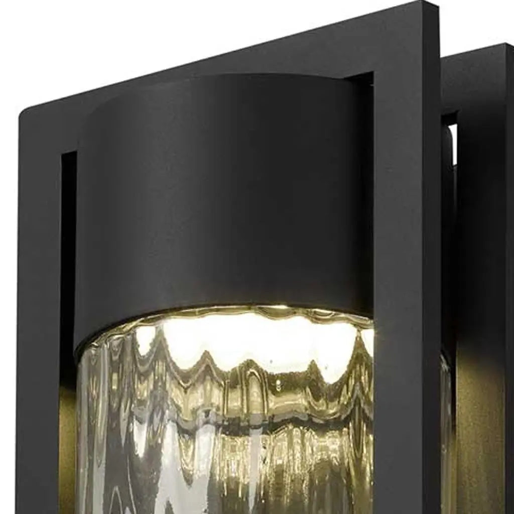 Black Seeded LED Dimmable Outdoor Hanging Light Homeroots Outdoor