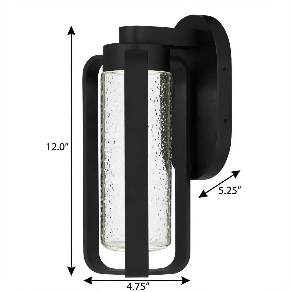 Black Seeded LED Dimmable Outdoor Hanging Light Homeroots Outdoor