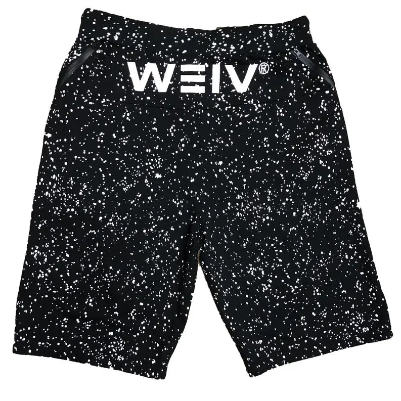 Black Splatter Logo Shorts WEIV