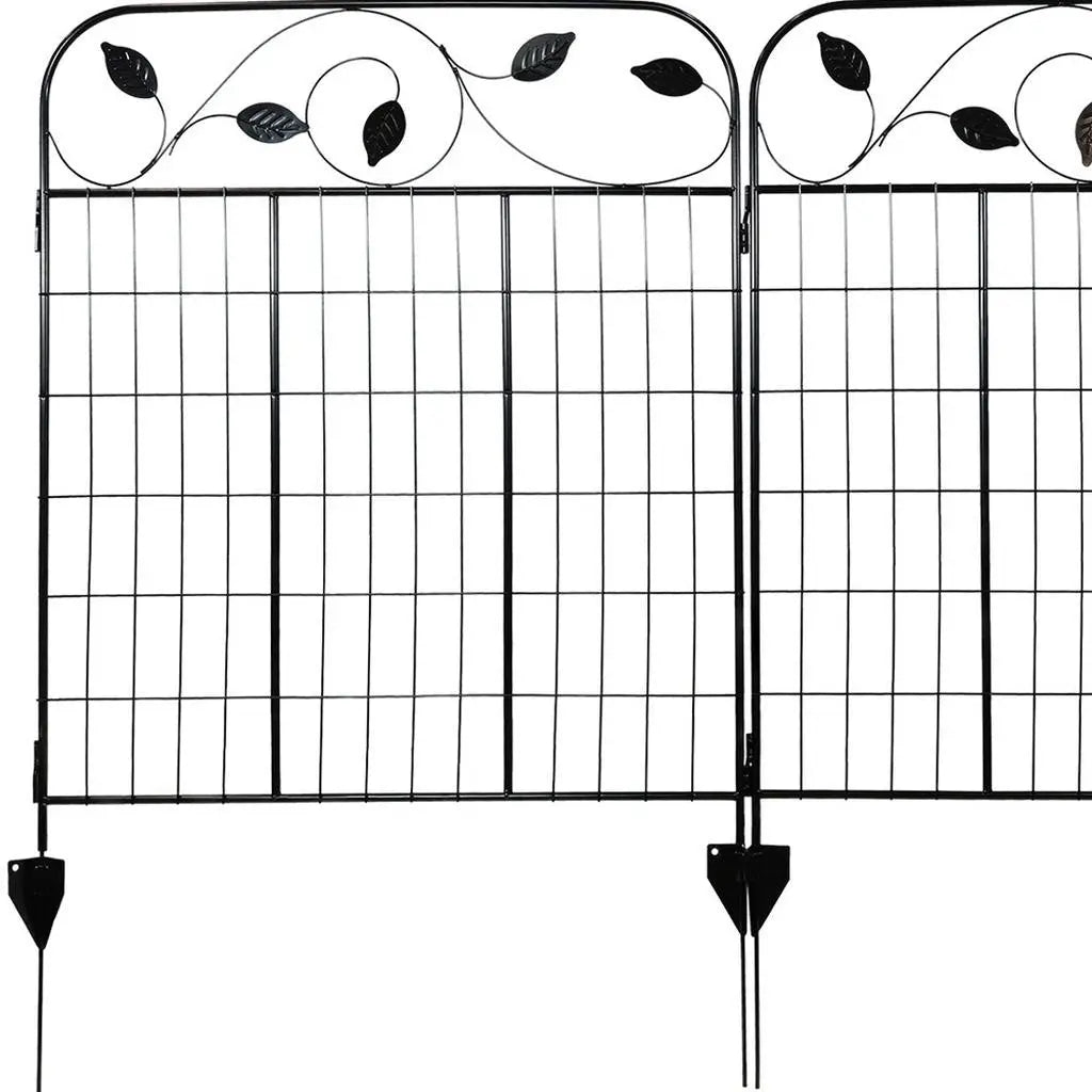 Black Steel Garden Stake Homeroots Outdoor