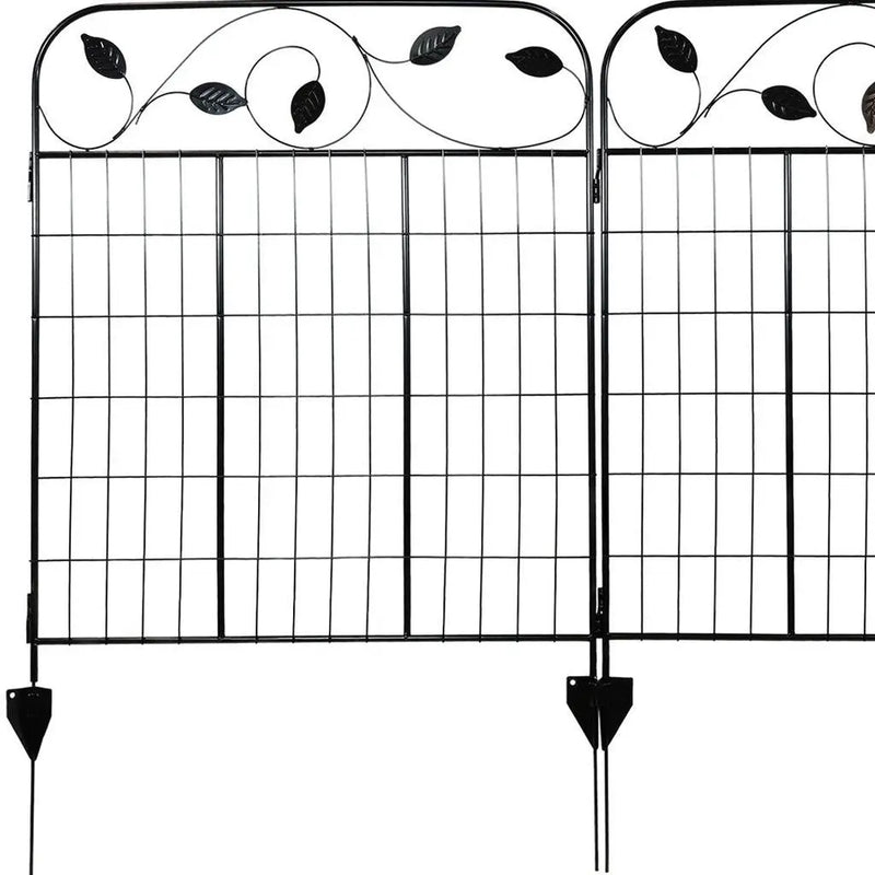 Black Steel Garden Stake Homeroots Outdoor