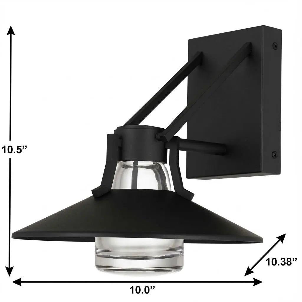 Black Transparent LED Dimmable Outdoor Hanging Light Homeroots Outdoor